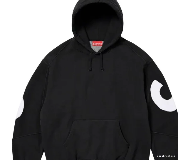 L Back S Sweatshirt LOGO Grey XL LOGO JACQUARD SWEATSHIRT Big HOODED Black BIG M Hoodie 0522